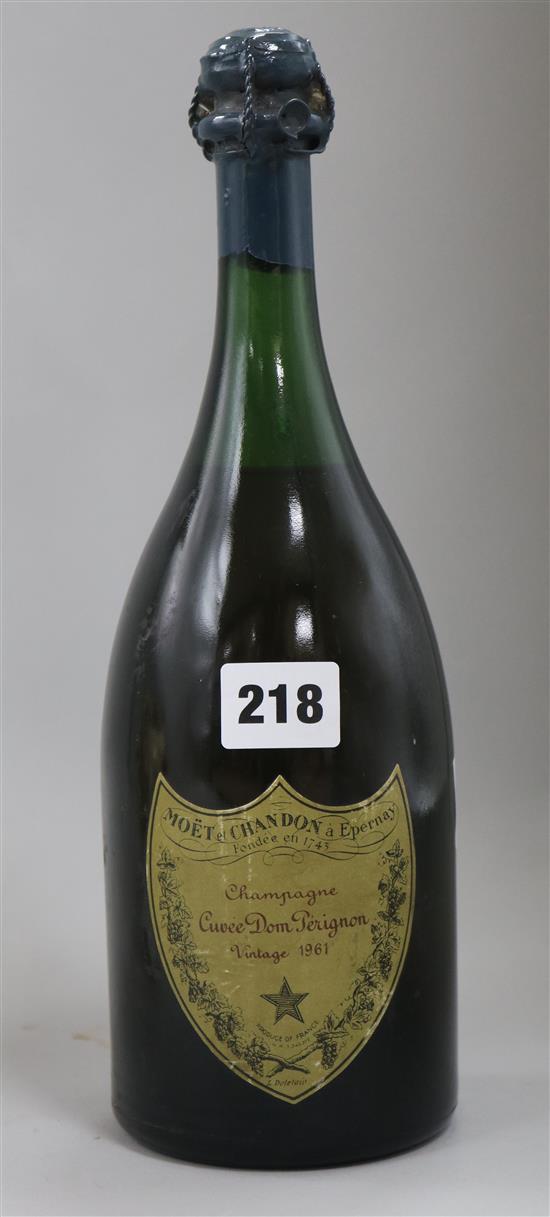A bottle of Dom Perignon 1961